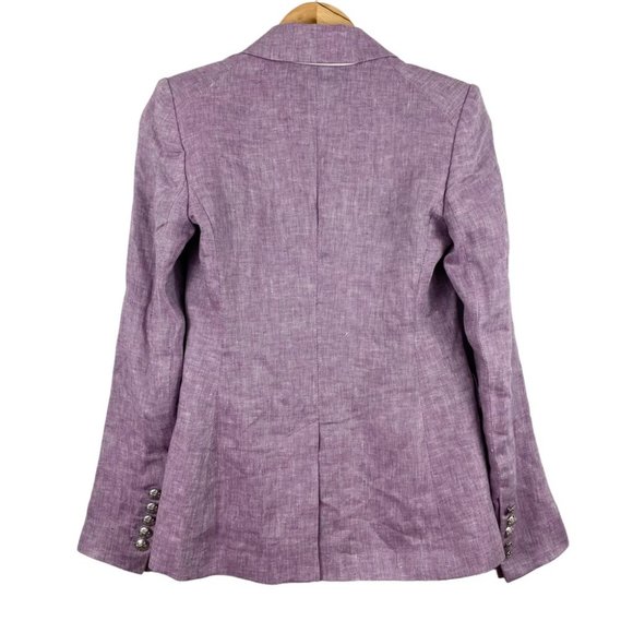 SOLD Veronica Beard Dickey Blazer Miller Lilac Purple Double Breasted Jacket - Picture 12 of 16